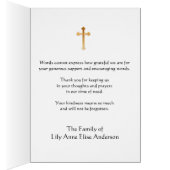 Baby Girl Angel Thank You Condolences (Inside (Right))