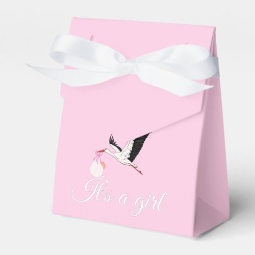 Baby girlbaby showercute stork birds  favour box
