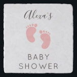 Baby Girl  Baby Shower Favor Trivet<br><div class="desc">Check out these cool decorations for your baby shower.  You can customise by adding your message and baby name for all your party shower favours... </div>