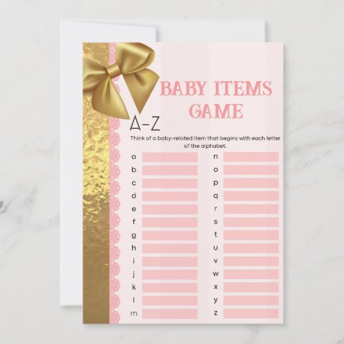 Baby Girl Baby Shower Games