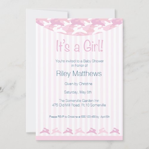 Baby Girl Baby Shower Invitation