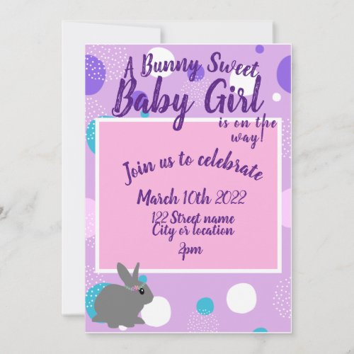 Baby Girl Baby Shower Invitation