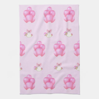 Baby Girl Baby Shower Kitchen Towel