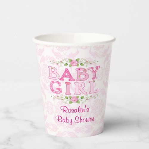 Baby Girl Baby Shower Paper Cup