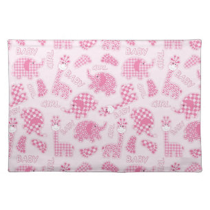 baby girl background cloth placemat