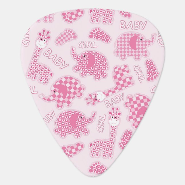baby girl background guitar pick (Front)