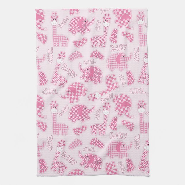 baby girl background kitchen towel (Vertical)