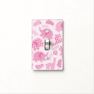 baby girl background light switch cover