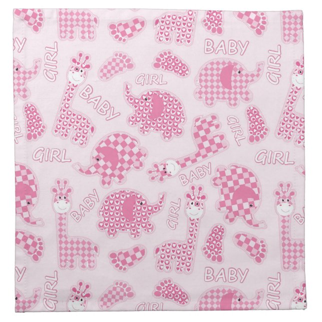 baby girl background napkin (Front)