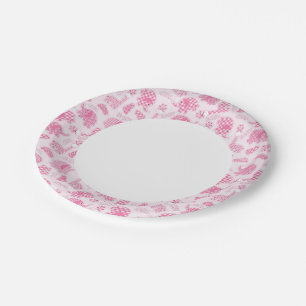 baby girl background paper plates