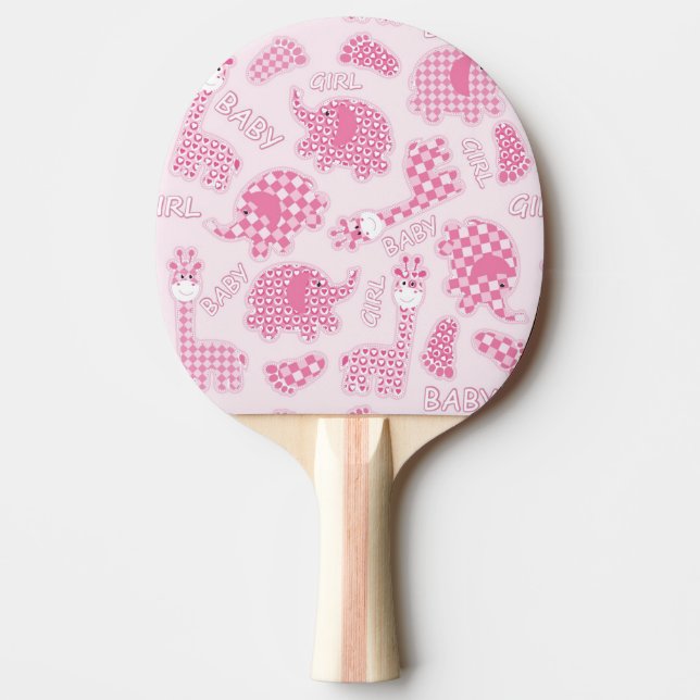 baby girl background Ping-Pong paddle (Front)