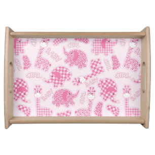 baby girl background serving tray