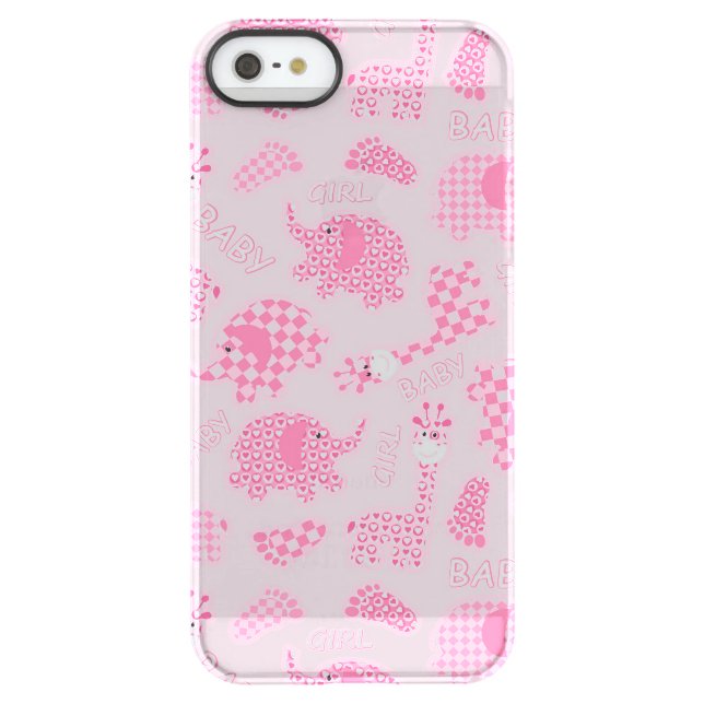 baby girl background uncommon iPhone case (Back)