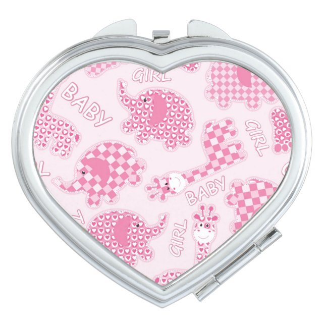 baby girl background vanity mirror (Front)