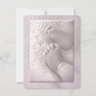 Baby Girl Baptism Invitation
