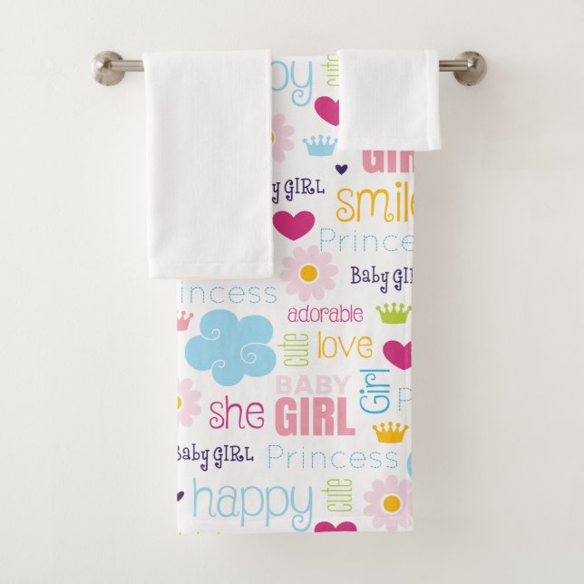 Baby Girl Bath Towel Set (Insitu)