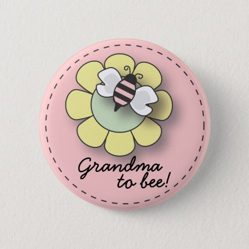 Baby Girl Bee in Pink Grandma To Bee Pin