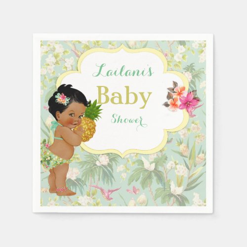 Baby Girl Bikini Tropical Luau Hawaiian Braids Napkins