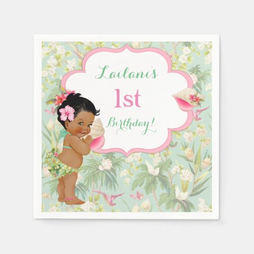 Baby Girl Bikini Tropical Luau Hawaiian Napkins