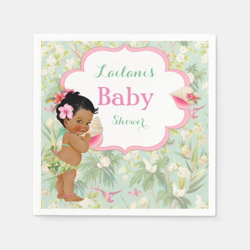 Baby Girl Bikini Tropical Luau Hawaiian Napkins