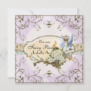 Baby Girl Birth Annoucement - Faerie Princess Announcement