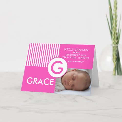 Baby Girl Birth Announcement