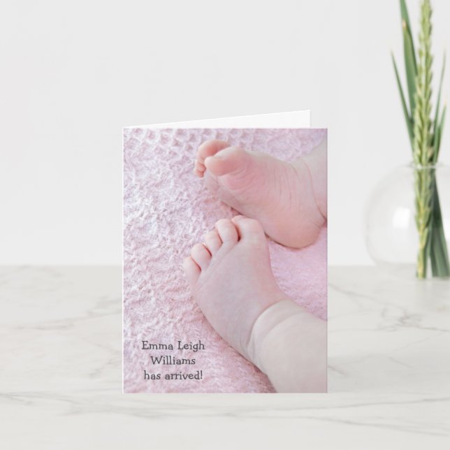 Baby Girl Birth Announcement (Front)