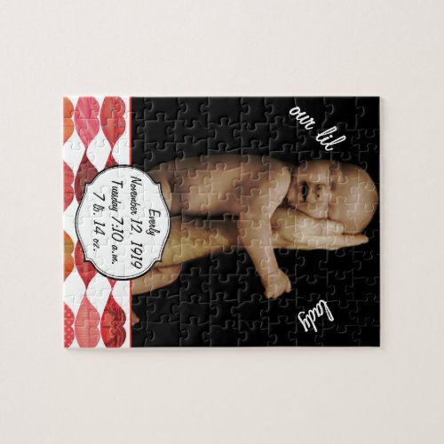 Baby Girl Birth Record Jigsaw Puzzle