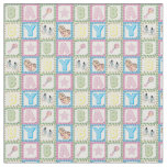 Baby Girl Blocks Fabric