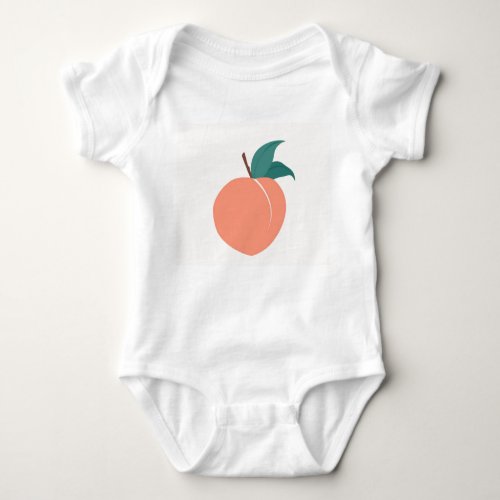 Baby Girl Body Suit All In One Vest Peach  Baby Bodysuit