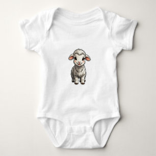 Baby Girl Bodysuits sheep cartoon