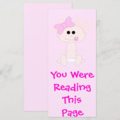 Baby Girl Bookmark Template (Front/Back)