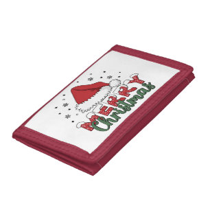 Baby Girl Boy Christmas Outfit My First Christmas Tri-fold Wallet