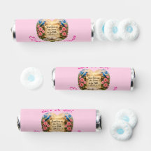 Baby Girl Breath Savers Mint Favor