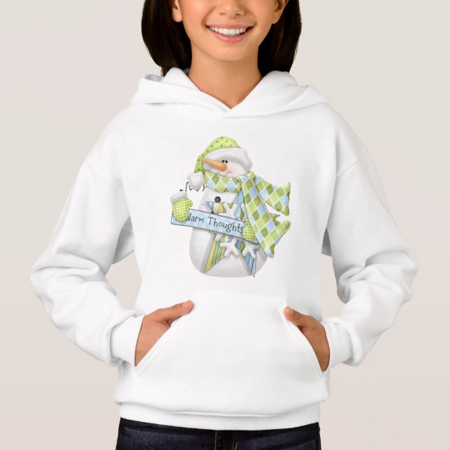 Baby Girl Christmas  Cute Look Hoodie (Front)