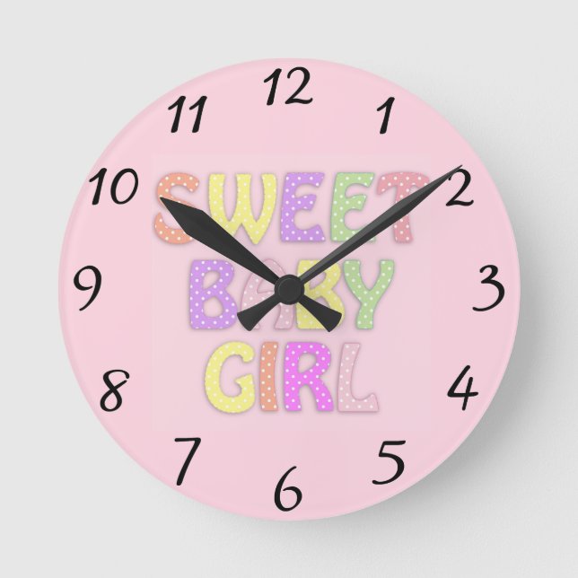 Baby Girl Clock (Front)