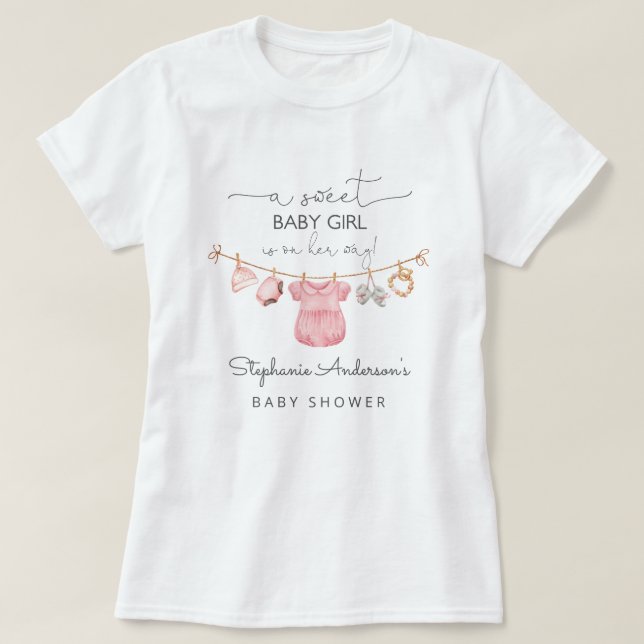 Baby Girl Clothes Baby Shower Mommy to be shirts (Design Front)