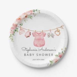 Baby Girl Clothes Baby Shower Paper Plate