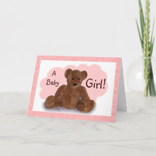 Baby Girl Congratulations Card