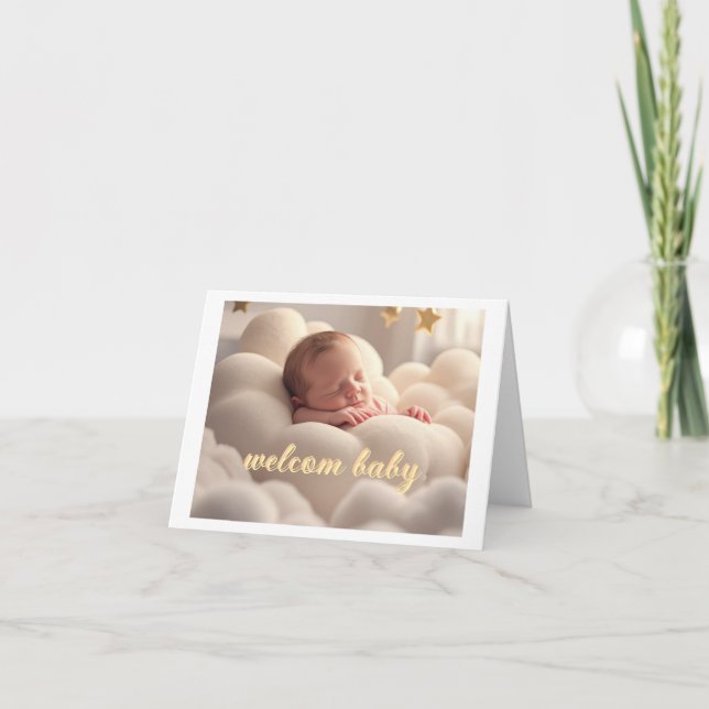 baby girl congratulations card (Front)