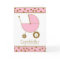 Baby Girl Congratulations Card - Pink Stroller