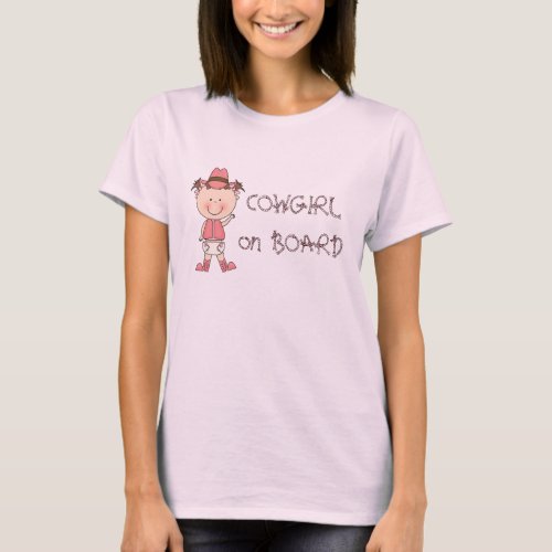 Baby Girl Cowgirl Loves Western Hat  Boots T_Shirt