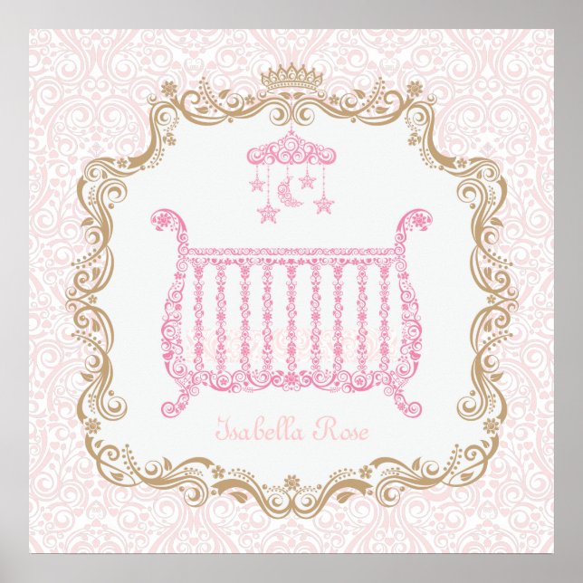 Baby Girl Crib Poster (Front)