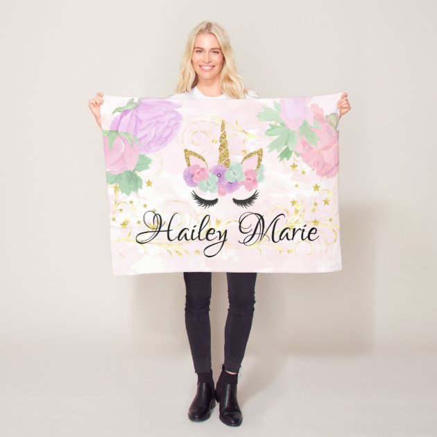 baby girl unicorn blanket