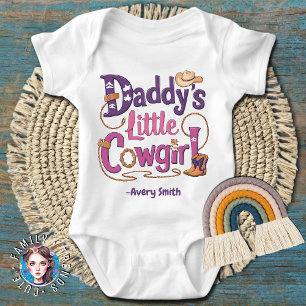 Baby Girl Daddy's Little Cowgirl Bodysuit