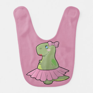 Baby Girl Dinosaur T-Rex Bib