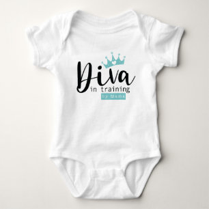 Baby Girl Diva in Training by Mama bodysuit