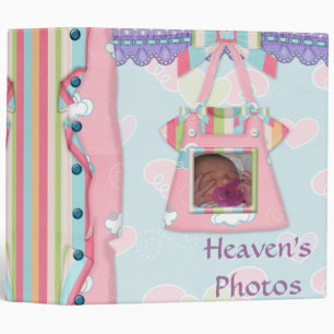 Baby Girl Dreams Photo Book 3 Ring Binder