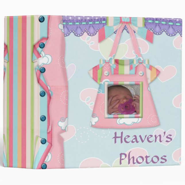 Baby Girl Dreams Photo Book 3 Ring Binder (Front/Spine)