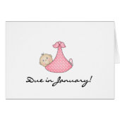 Baby Girl Due in January (Front Horizontal)